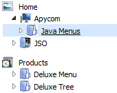 Tree Expand Menu Different Icons B Tree Java Applet