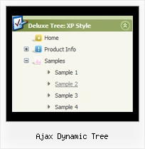 Ajax Dynamic Tree Javascript Tree Menue