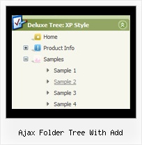 Ajax Folder Tree With Add Sliding Menus Tree