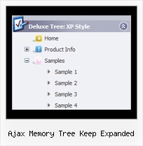 Ajax Memory Tree Keep Expanded Menu Generator Tree