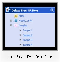 Apex Extjs Drag Drop Tree Tree Menu Drop Down