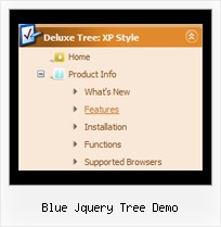 Blue Jquery Tree Demo Tree Floating Side Menu