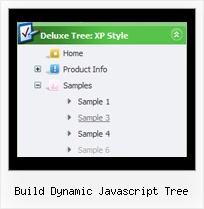 Build Dynamic Javascript Tree Menubar Tree