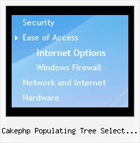 Cakephp Populating Tree Select Boxes Tree For Different Menu Bars