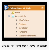 Creating Menu With Java Treemap Tree Pulldown Menue