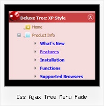 Css Ajax Tree Menu Fade Tree Pulldown Menu