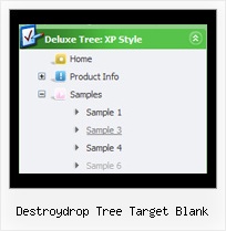 Destroydrop Tree Target Blank Menu Submenu Html Tree