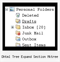 Dhtml Tree Expand Section Mktree Cascading Menus Tree