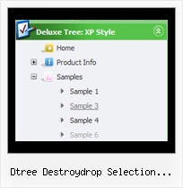 Dtree Destroydrop Selection Cookies Collapse Menu Tree Example