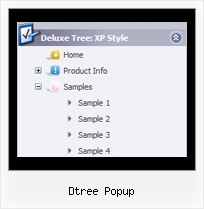 Dtree Popup Horizontal Scroll Tree