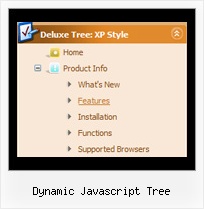 Dynamic Javascript Tree Cascading Tree Menus