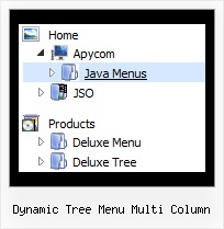 Dynamic Tree Menu Multi Column Scroll Tree