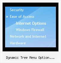 Dynamic Tree Menu Option Selection Form Tree View Transparant Menu