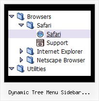 Dynamic Tree Menu Sidebar Javascript Php Drop Down And Tree