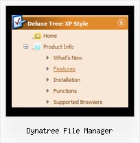 Dynatree File Manager Tree Menu Deroulant Horizontal
