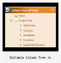 Editable Column Tree Js Menu Scroll Tree