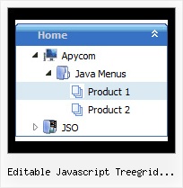 Editable Javascript Treegrid Contextmenu Static Tree Menus