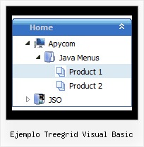 Ejemplo Treegrid Visual Basic Tree Hover Menus