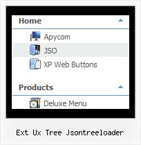 Ext Ux Tree Jsontreeloader Tree Navigation Bar Menu Submenu