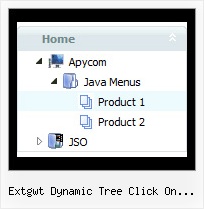 Extgwt Dynamic Tree Click On Treeitem Animated Tree Menu