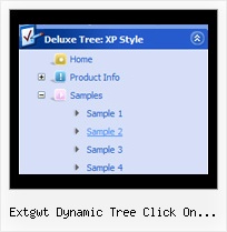 Extgwt Dynamic Tree Click On Treeitem Dropdown Menu Cross Frame Tree