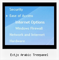 Extjs Arabic Treepanel Dhtml Image Menu Tree
