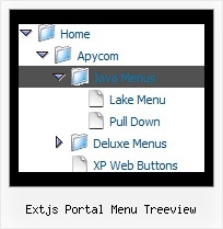 Extjs Portal Menu Treeview Tree Scroll Horizontal
