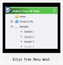 Extjs Tree Menu West Tree Select Style