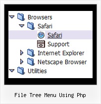 File Tree Menu Using Php Tree Menu Side Navigation