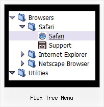 Flex Tree Menu Tree Xml Cascading Menu