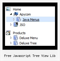Free Javascript Tree View Lib Tree Dynamic Men