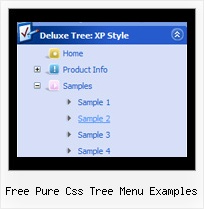 Free Pure Css Tree Menu Examples Tree Style