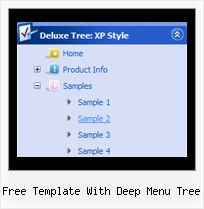Free Template With Deep Menu Tree Tree Menus Slide Down