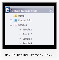 How To Rebind Treeview In Javascript Mouse Over Tree Menu