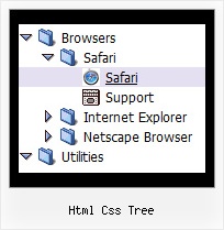 Html Css Tree Javascript Tree Menue