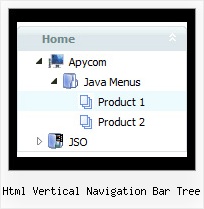 Html Vertical Navigation Bar Tree Popmenu Javascript Tree