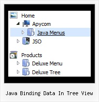 Java Binding Data In Tree View Tree Dhtml Dropdown Menu Tutorial