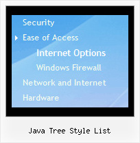 Java Tree Style List Popup Menue Tree Right Click