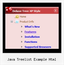 Java Treelist Example Html Pull Down Bars Tree