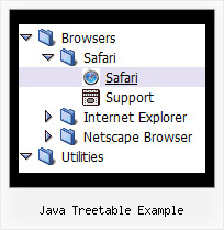 Java Treetable Example Tree Onmouseover Effects