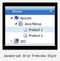 Javascript Grid Treeview Style Tree Popup Menus