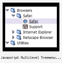 Javascript Multilevel Treemenu Category Builder Tree Rollover Menu Horizontal