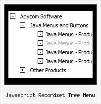 Javascript Recordset Tree Menu Tree Popup Submenu