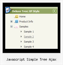 Javascript Simple Tree Ajax Simple Tree Sliding Menubar Example