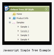 Javascript Simple Tree Example Dropdown Onmouseover Tree