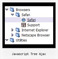 Javascript Tree Ajax Easy Tree Horizontal Menu Example
