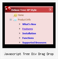 Javascript Tree Div Drag Drop Collapsible Dhtml Menu Tree