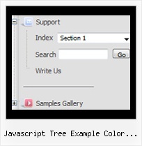 Javascript Tree Example Color Coded Tree Views Menue