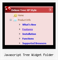 Javascript Tree Widget Folder Cascading Menu Tree