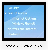 Javascript Treelist Remove Layers Tree Menu